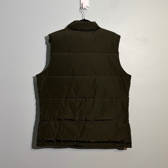 Lands' End Men's Large 42-44 Dark Green Down Puffer Vest 600 Fill Hyper Dry New - Picture 6 of 9